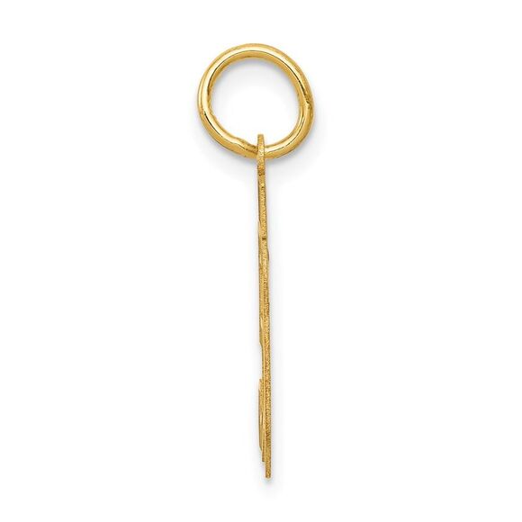 14k Yellow Gold, Jersey Collection, Small Number 50 Pendant